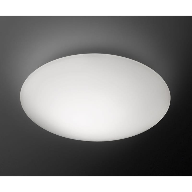Luminaire - Appliques - Applique Puck LED verre blanc / Plafonnier - Ø 27 cm - Vibia - Ø 27cm / Blanc - Verre soufflé
