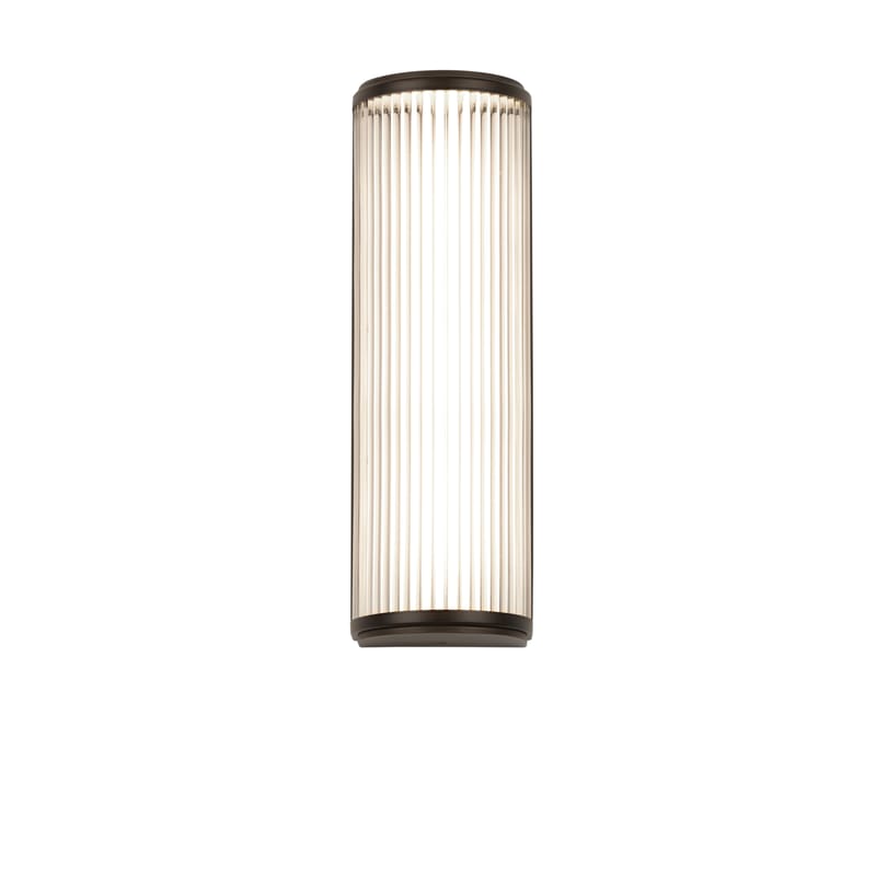 Luminaire - Appliques - Applique Versailles LED métal / Lamelles de verre - L 40 cm - Astro Lighting - Bronze - Acier, Verre