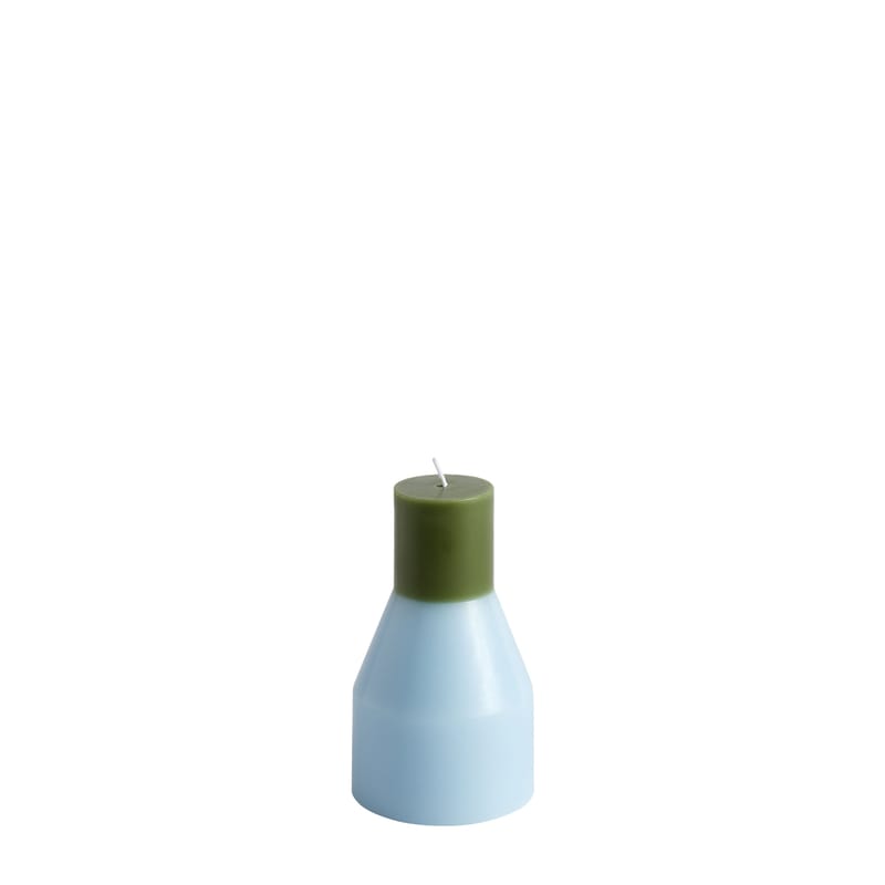 Décoration - Bougeoirs, photophores - Bougie Pillar Small cire bleu / Ø 9 x H 15 cm - Hay - Bleu clair - Cire