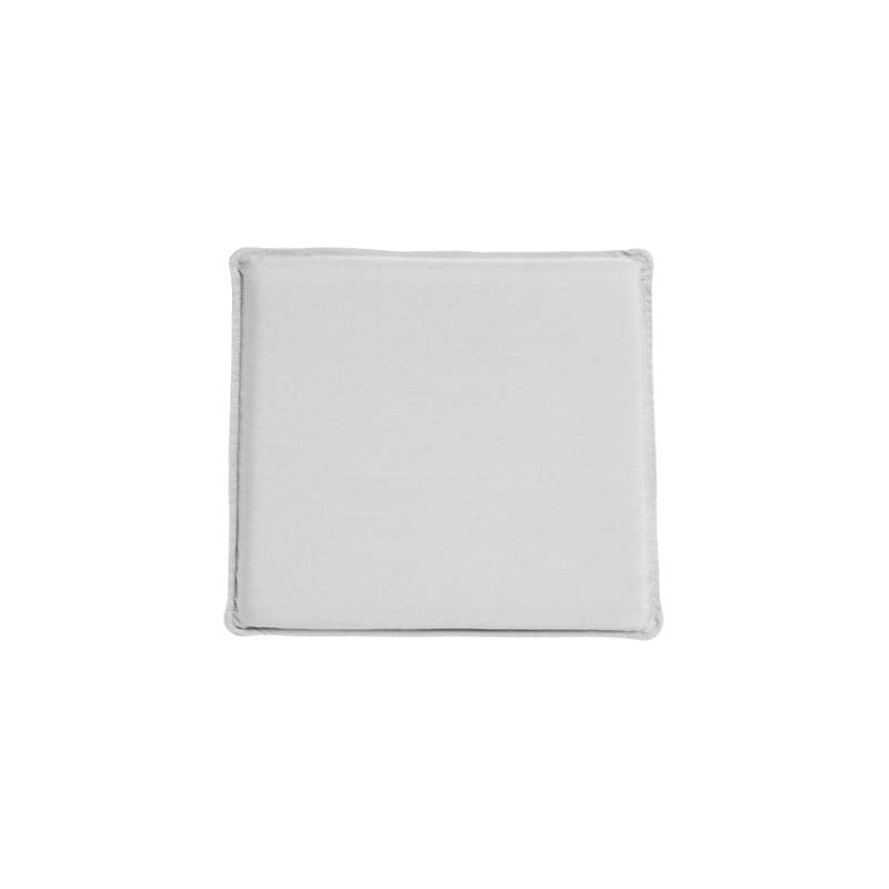 Décoration - Coussins - Coussin d\'assise  tissu gris blanc / Pour tabouret de bar Hee - Hay - Gris clair - Mousse polyuréthane, Tissu Oléfine
