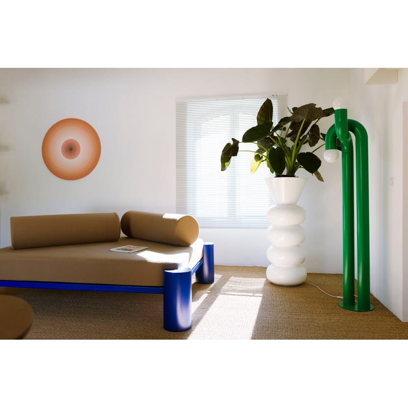 Floor store lamp mirror