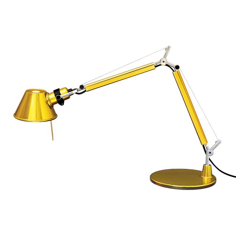 Luminaire - Lampes de table - Lampe de table Tolomeo Micro Gold or métal / Edition limitée - 1987 - Artemide - Or cuivré - Aluminium