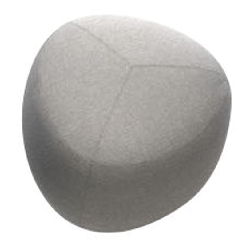 Mobilier - Poufs - Pouf Kipu Small tissu gris / 57 x 57 cm - Lapalma - Gris Clair - Mousse polyuréthane, Tissu Kvadrat