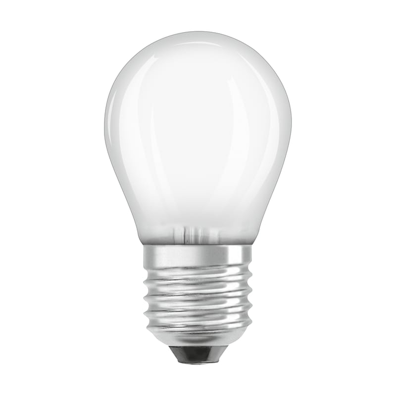 Luminaire - Ampoules et accessoires - Ampoule LED E27 dimmable  verre blanc / Sphérique dépolie - 5W=40W (2700K, blanc chaud) - Osram - 5W=40W - Verre
