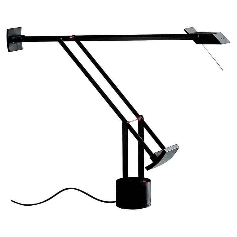 Luminaire - Lampes de table - Lampe de table Tizio métal noir / Richard Sapper, 1972 - Artemide - Noir - Aluminium