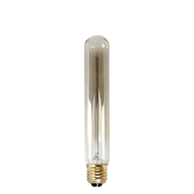 Luminaire - Ampoules et accessoires - Ampoule LED filaments E27 T185 verre or transparent / 60W - 500 lumen - Pop Corn - Semi ambré / Or - Métal, Verre