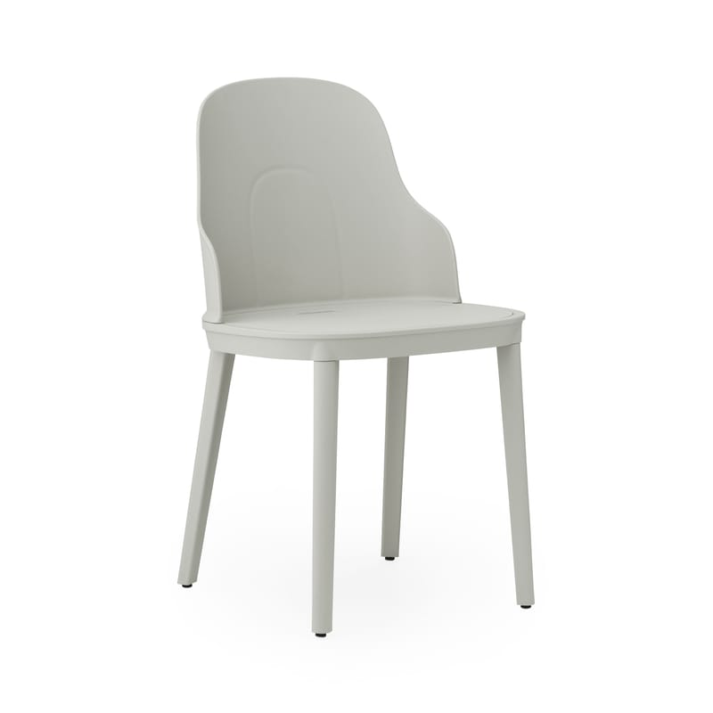 Mobilier - Chaises, fauteuils de salle à manger - Chaise Allez OUTDOOR plastique gris - Normann Copenhagen - Gris - Polyamide, Polypropylène