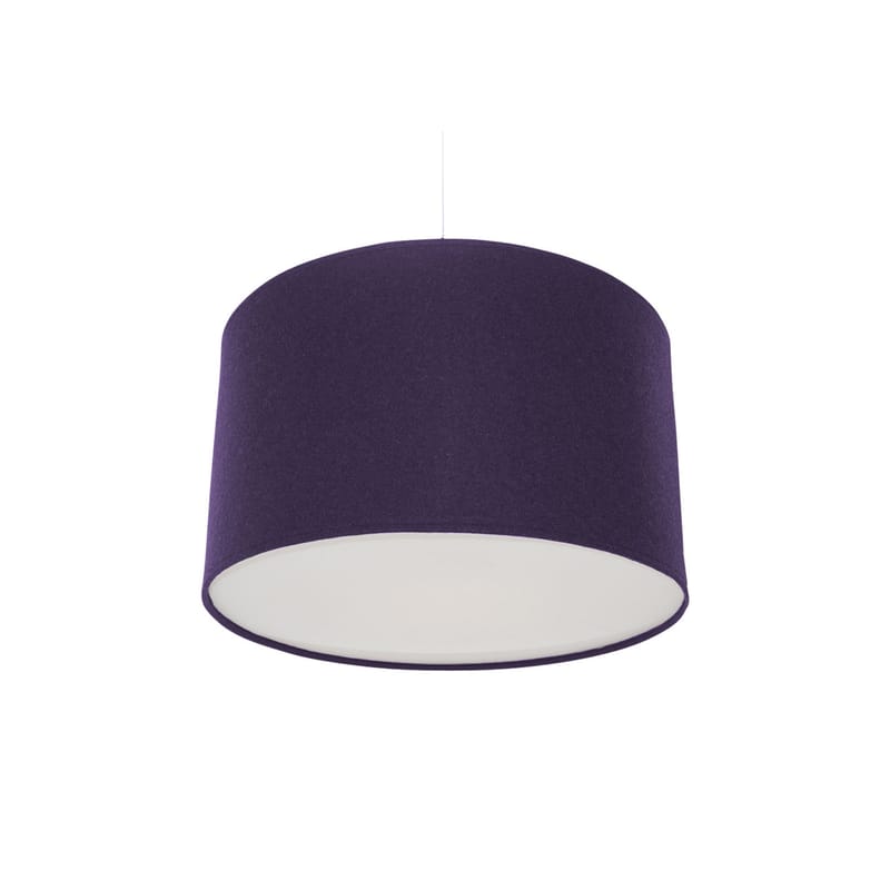 Luminaire - Suspensions - Suspension Kobe Medium tissu violet Ø 32 cm - Innermost - Violet - Coton, Feutre d\'acrylique, Laine