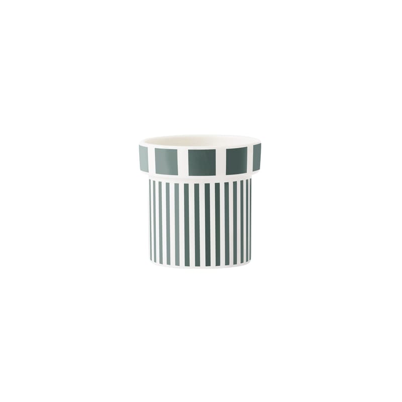 Table et cuisine - Tasses et mugs - Tasse à espresso Lolli céramique vert / 4 cl - Porcelaine - Normann Copenhagen - Vert - Porcelaine