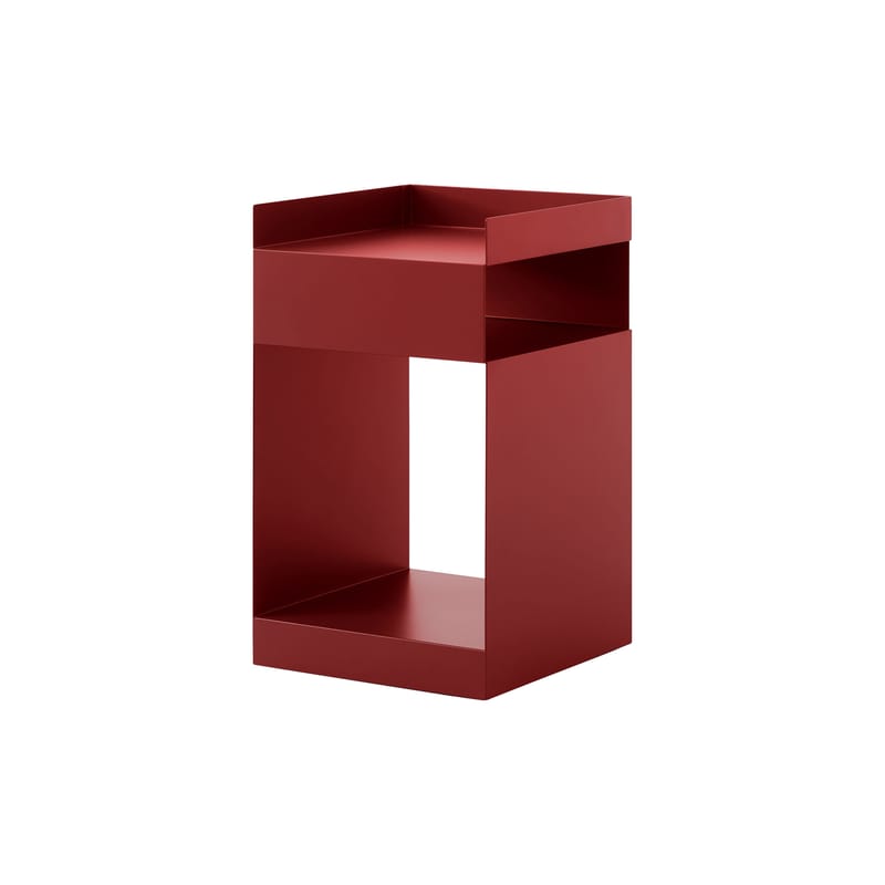 Mobilier - Tables basses - Caisson à roulettes Rotate SC73 métal rouge / 35 x 35 x H 59 cm - &tradition - Rouge - Acier