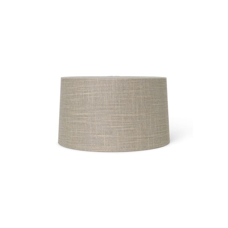 Luminaire - Lampes de table - Abat-jour Eclipse Short tissu gris beige / Ø 33 x H 18.5 cm - Ferm Living - Ø 33 x H 18.5 cm / Sable - Acier, Tissu
