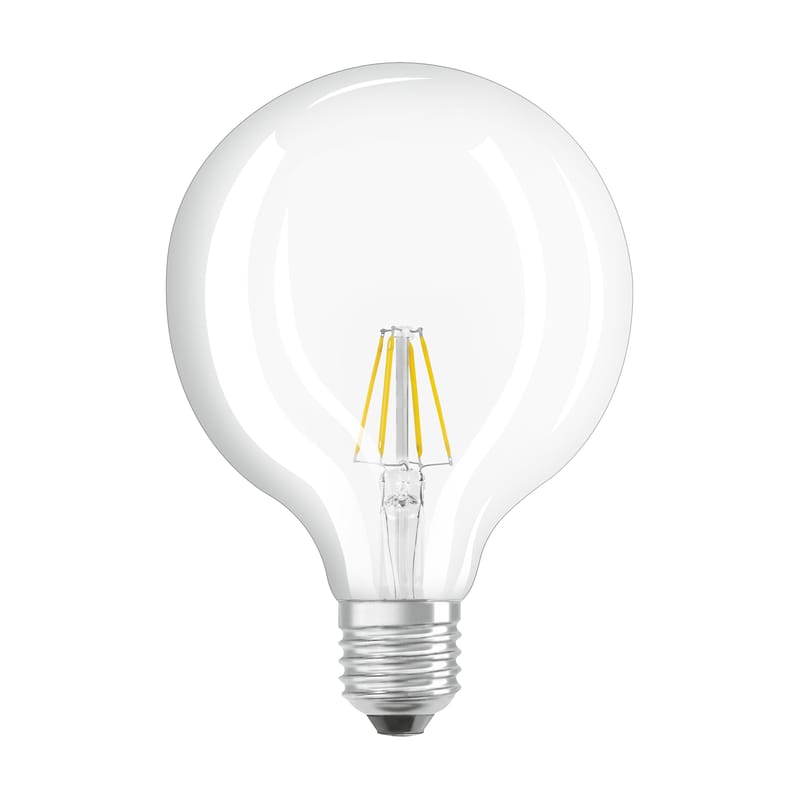 Luminaire - Ampoules et accessoires - Ampoule LED E27  verre transparent / Globe clair 12,5 cm - 6,5W=60W (2700K, blanc chaud) - Osram - 6,5W=60W - Verre