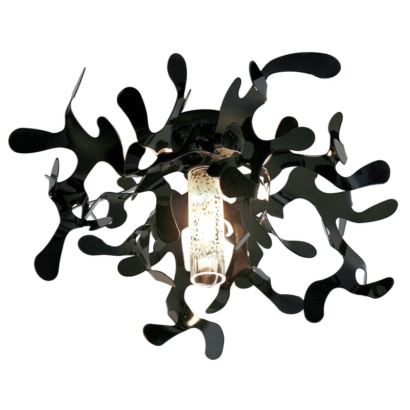 Luminaire - Plafonniers - Plafonnier Mini Coral métal noir - Lumen Center Italia - Noir - Métal laqué