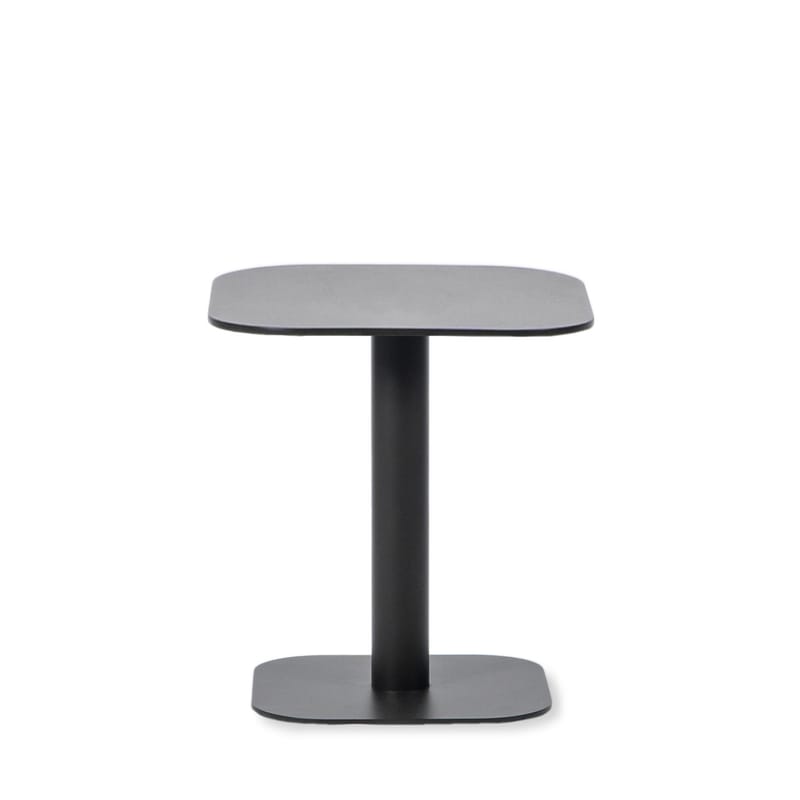 Mobilier - Tables basses - Table d\'appoint Kodo / 41 x 41 cm - Vincent Sheppard - Gris Fossile (aluminium) / Pied gris Fossile - Aluminium thermolaqué