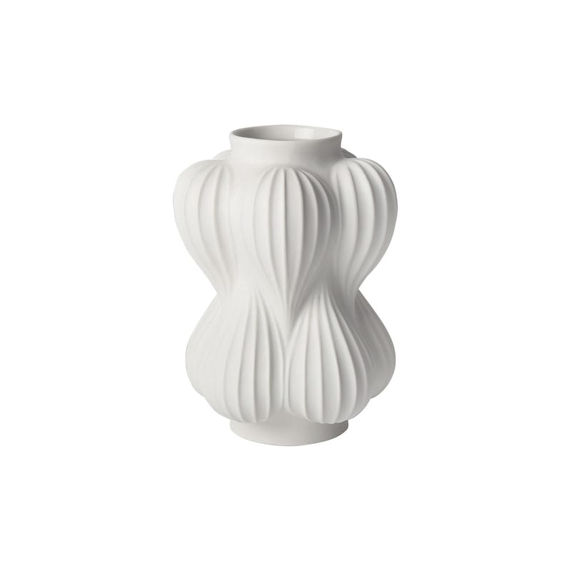 Décoration - Vases - Vase Balloon céramique blanc / Medium - Ø 14 x H 21 cm - Jonathan Adler - H 21 cm / Blanc - Porcelaine