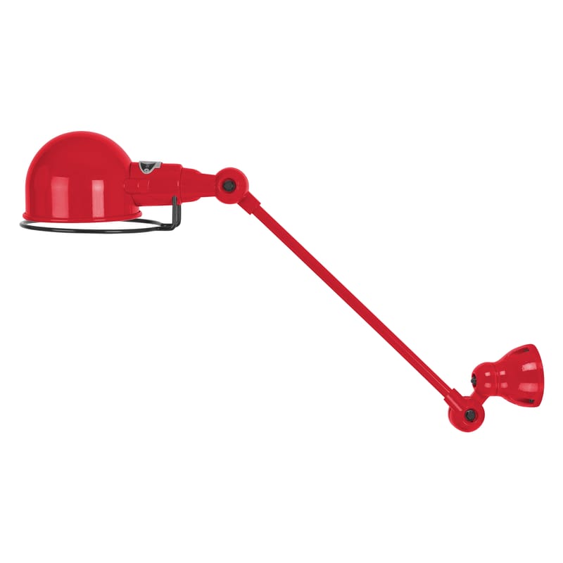 Luminaire - Appliques - Applique Signal métal rouge / 1 bras - L 30 cm - Jieldé - Rouge brillant - Acier inoxydable