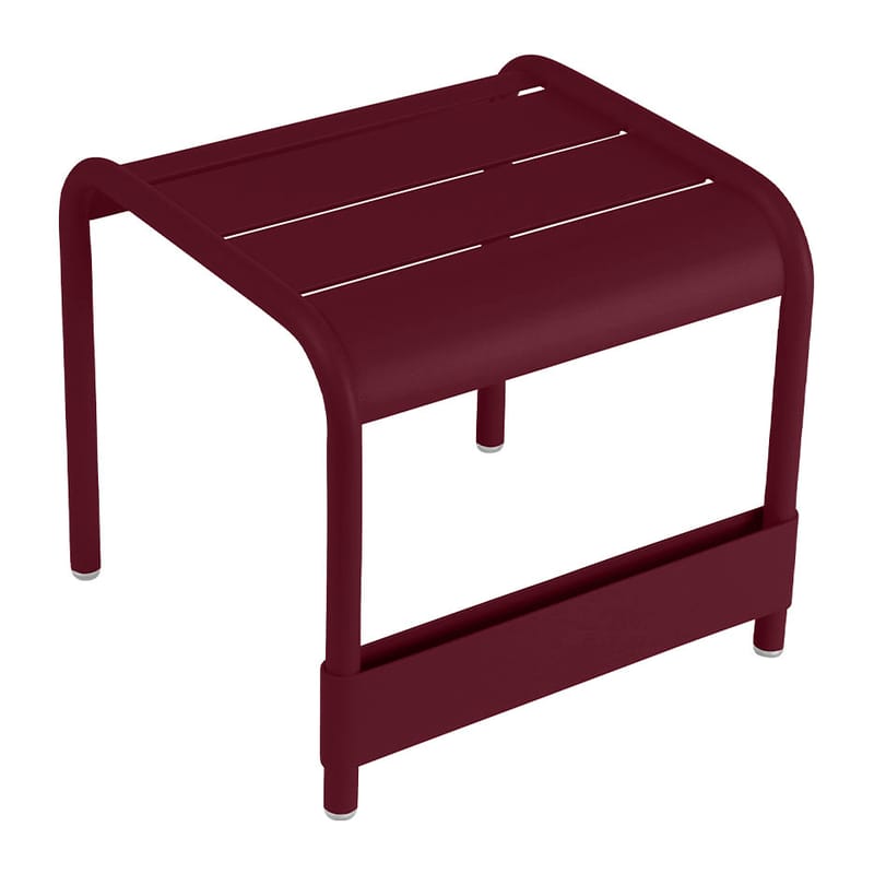 Red and black store end tables