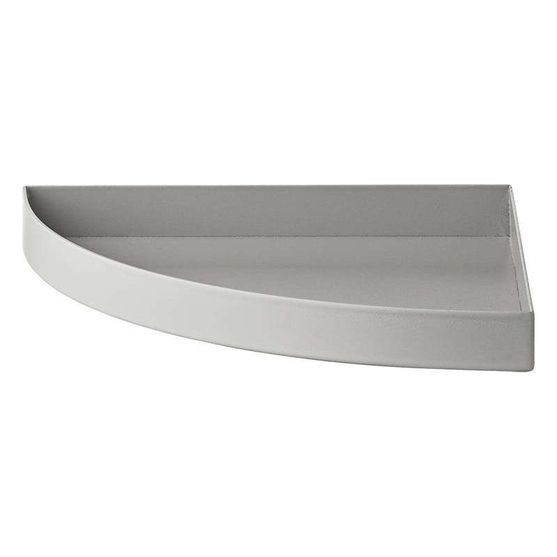Table et cuisine - Plateaux et plats de service - Plateau Unity métal gris / Quart de cercle - L 16,5 cm - AYTM - Gris clair - Fer peint