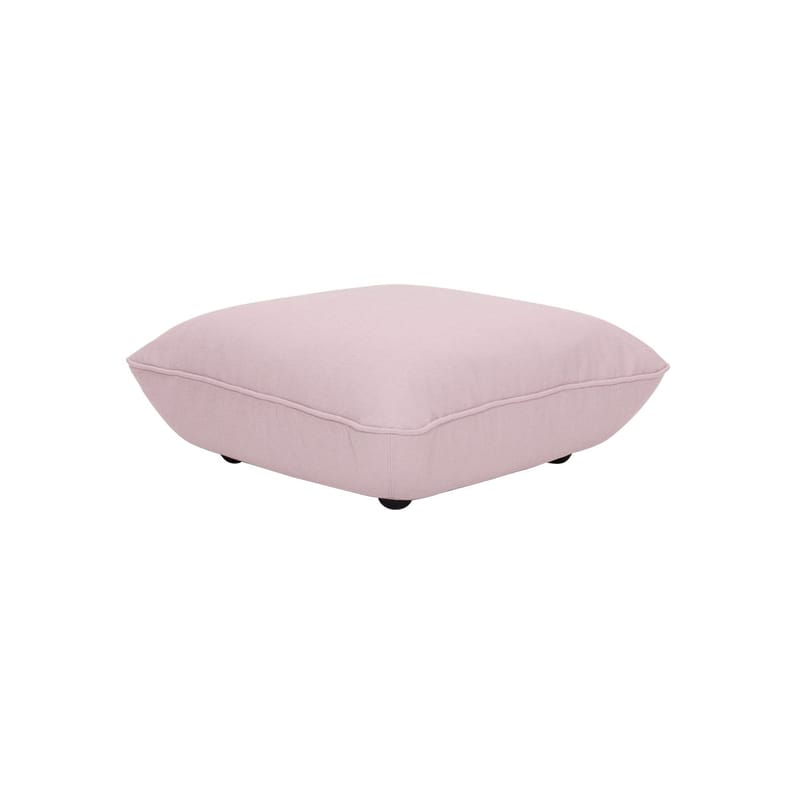 Mobilier - Canapés - Pouf Sumo tissu rose / 108 x 108 cm - Fatboy - Rose Bubble - ABS, Mousse recyclée, Polypropylène, Tissu