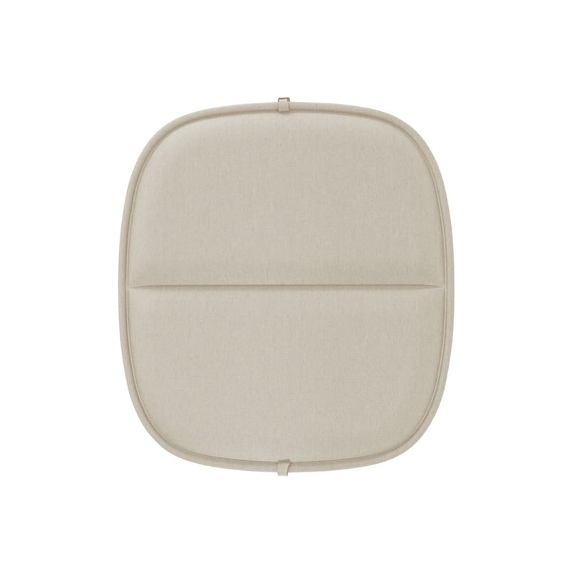 Décoration - Coussins - Accessoire  tissu beige blanc / Coussin assise - Pour fauteuil bas HiRay - Recyclé - Kartell - Ecru - Polyuréthane, Tissu recyclé
