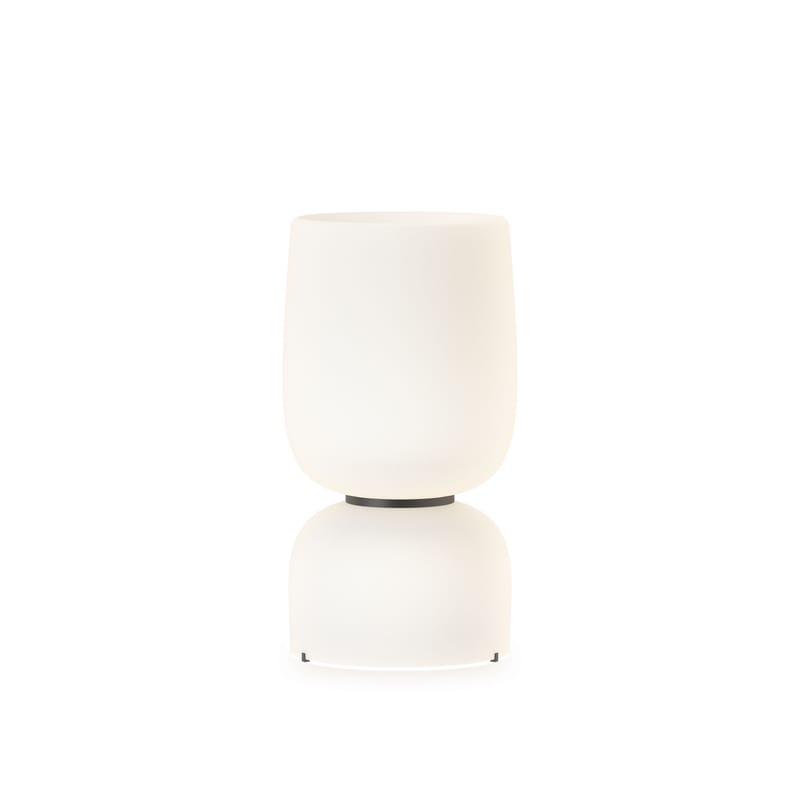 Luminaire - Lampes de table - Lampe de table Ghost LED verre blanc /Ø 47,5 x H 88 cm - Vibia - Blanc opalin - Verre soufflé bouche