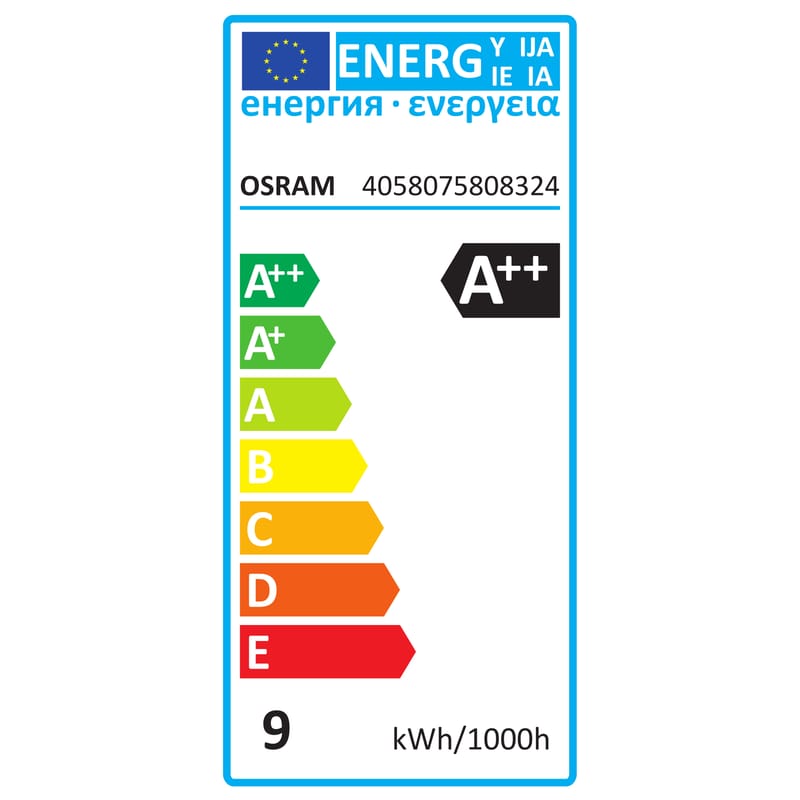 Osram LED E27 dimmable bulb transparent Made In Design UK