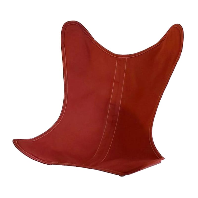 Mobilier - Fauteuils - Accessoire  tissu rouge orange Housse Coton OUTDOOR / Pour fauteuil AA Butterfly - AA-New Design - Terre cuite - Coton traité pour l\'extérieur
