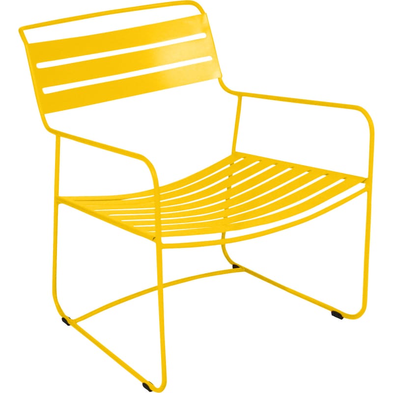 Möbel - Lounge Sessel - Lounge Sessel Surprising Lounger metall gelb - Fermob - Honig - Stahl