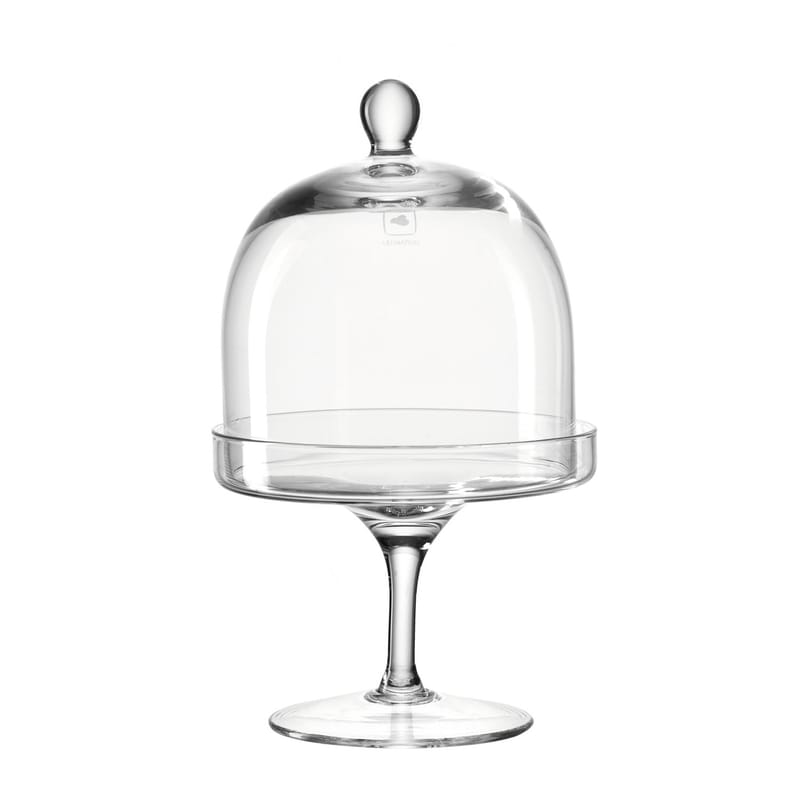 Table et cuisine - Plateaux et plats de service - Plat  verre transparent sur pied / Avec couvercle cloche - Ø 11,5 cm - Leonardo - Transparent - Verre