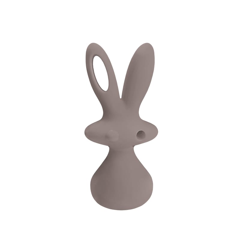 Décoration - Pour les enfants - Sculpture Bunny by Aki Kuroda plastique gris / H 60 cm - Slide - Gris Argile - Polyéthylène