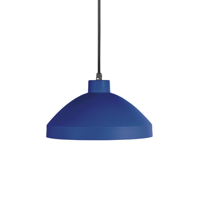 Luminaire - Suspensions - Suspension d\'extérieur Pría métal bleu / Ø 28,8 cm - Câble avec prise (branchement secteur) - EASY LIGHT by Carpyen  - Bleu Océan - Métal