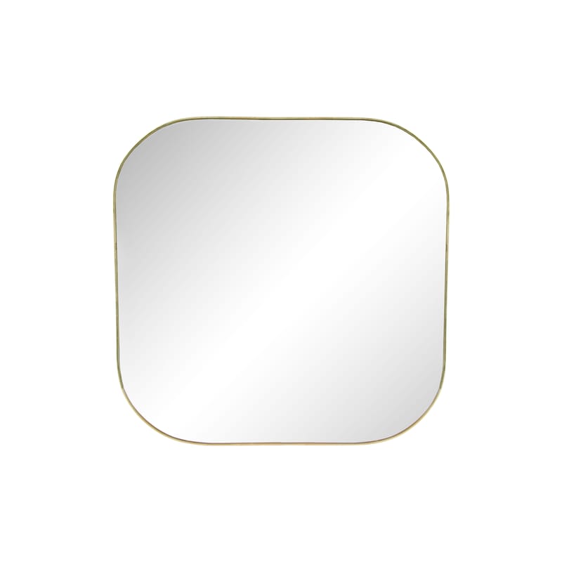 Décoration - Miroirs - Miroir mural Gold Square métal or miroir / 30 x 30 cm - & klevering - Square / Laiton - Métal, Verre