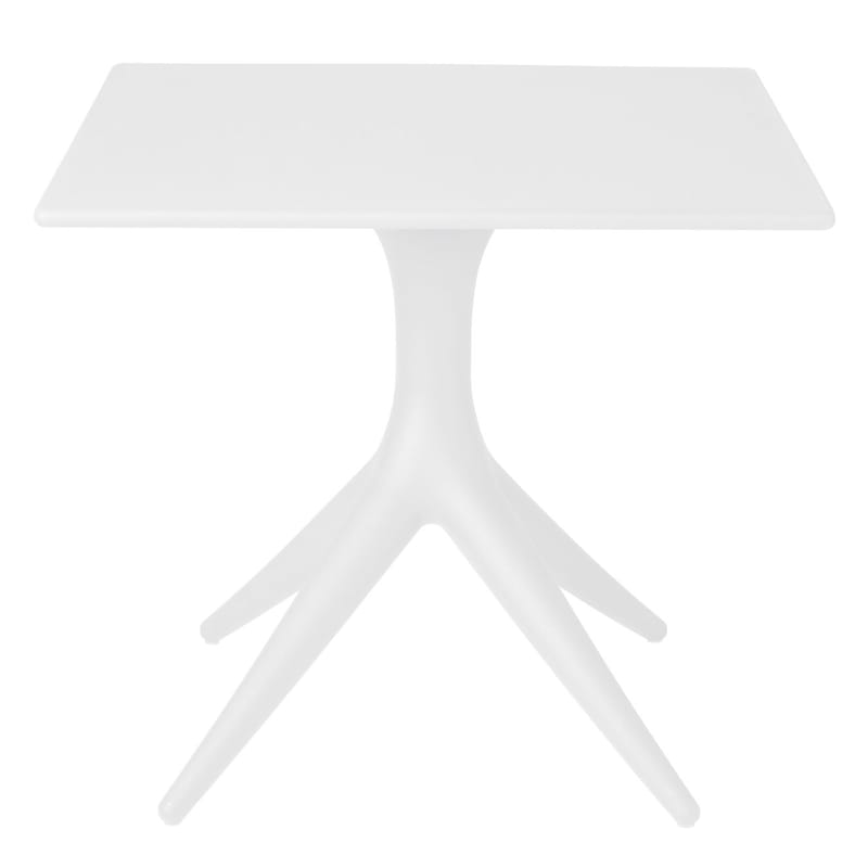Outdoor - Garden Tables - App Square table plastic material white 80 x 80 cm - Driade - White - roto-moulded polyhene