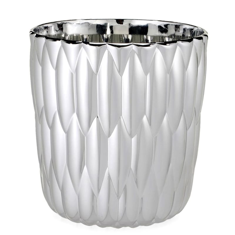 Décoration - Vases - Vase Jelly plastique métal / Métallisé - Kartell - Chromé - PMMA métallisé