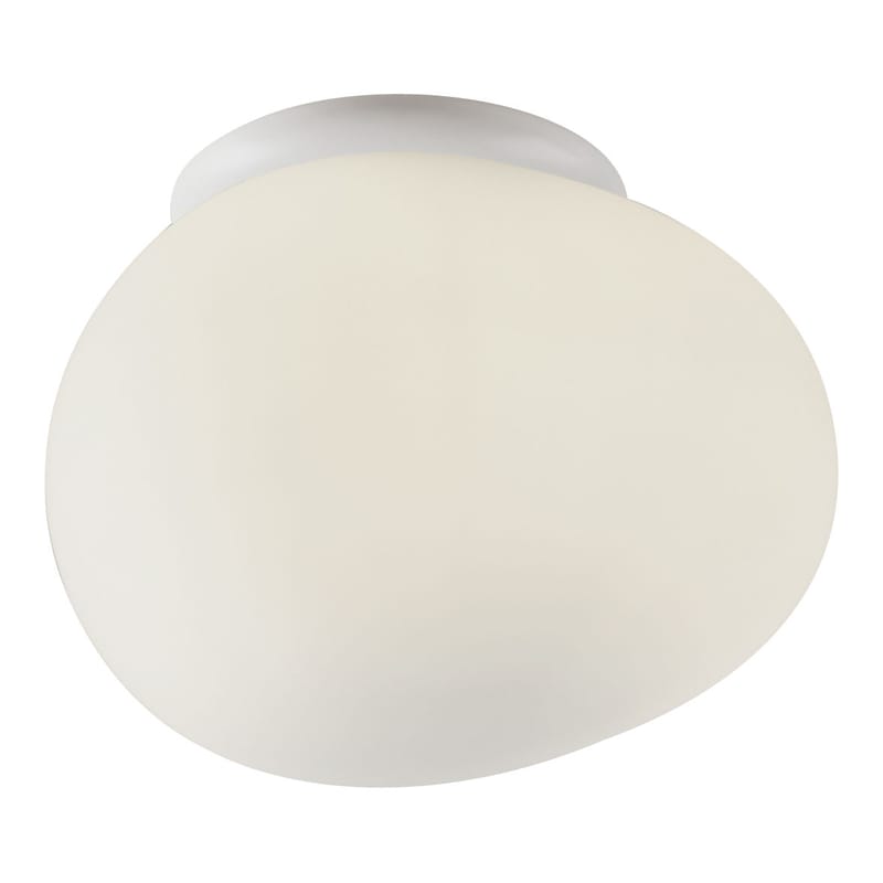 Illuminazione - Lampade da parete - Applique Gregg Piccola vetro bianco Plafoniera - Foscarini - Bianco - Piccola (L 13 cm) - vetro soffiato