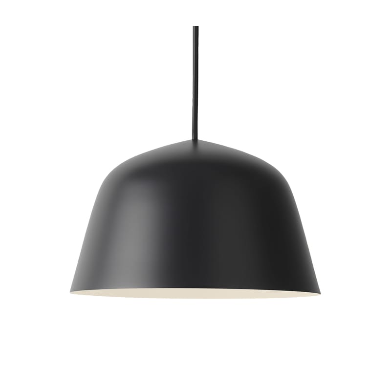 Luminaire - Suspensions - Suspension Ambit métal noir / Ø 25 cm - Muuto - Noir - Aluminium