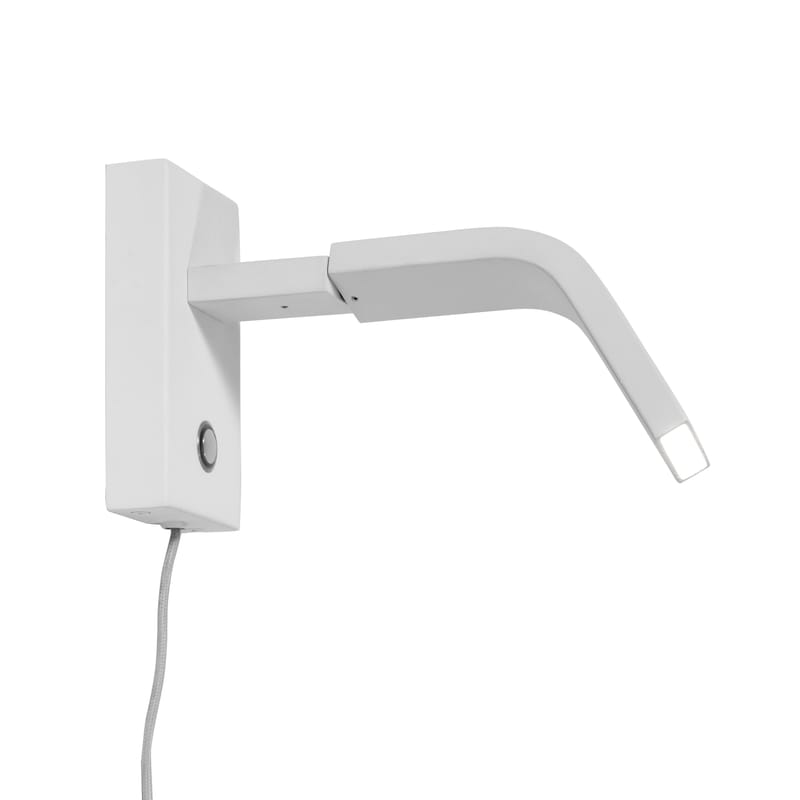Luminaire - Appliques - Applique avec prise Zurich LED métal blanc / Liseuse orientable - It\'s about Romi - Blanc - Fer