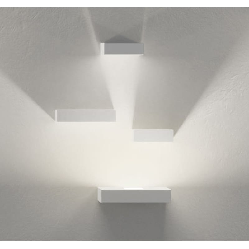 Luminaire - Appliques - Applique Set métal blanc LED / Set 4 modules - Vibia - Blanc - Métal laqué, Polycarbonate
