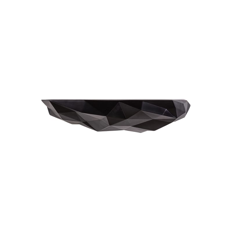 Mobilier - Etagères & bibliothèques - Etagère Space Rock plastique noir / Medium - L 37,7 x P 16,8 x H 7,9 cm - Seletti - Noir - Résine