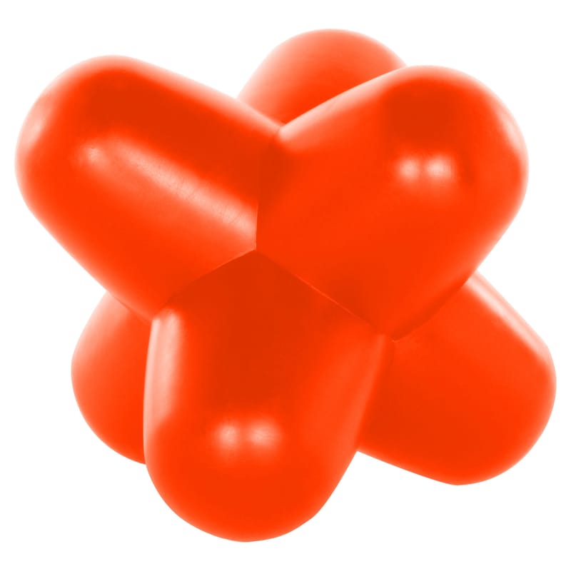 Mobilier - Tabourets bas - Tabouret lumineux Jack Light Fluoro plastique orange / Lampe de sol - Tom Dixon - Orange fluo - Polyéthylène