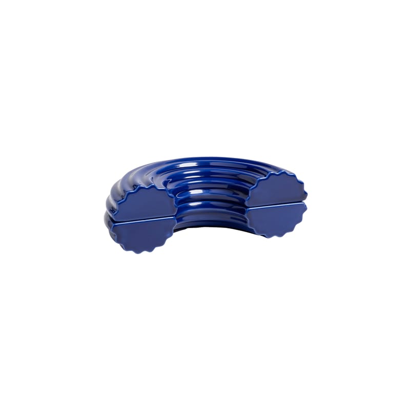 Table et cuisine - Boîtes et conservation - Boîte Churros Small céramique bleu / 17 x 8.5 x H 5.5 cm - & klevering - Small / Bleu - Céramique