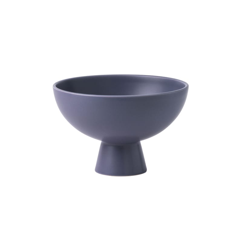 Table et cuisine - Saladiers, coupes et bols - Coupe Strøm Small céramique violet / Ø 15 cm - Fait main - raawii - Violet cendré - Céramique