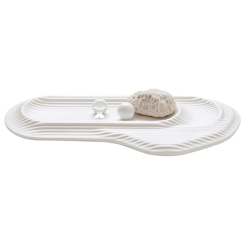 Décoration - Accessoires bureau - Plumier Ceramic Feeld céramique blanc - Moustache - Blanc - Céramique émaillée