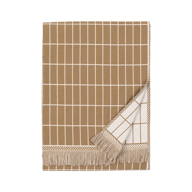 La boutique de Noël - Cadeaux Must-have - Serviette de bain Tiiliskivi tissu marron beige / 70 x 150 cm - Marimekko - Tiiliskivi / Marron, blanc cassé - Coton éponge