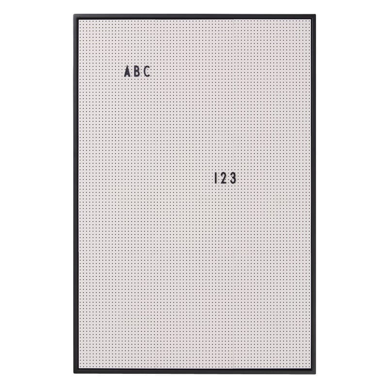 Décoration - Accessoires bureau - Tableau mémo A2 plastique gris / L 42 x H 59 cm - Design Letters - Gris - ABS, Aluminium