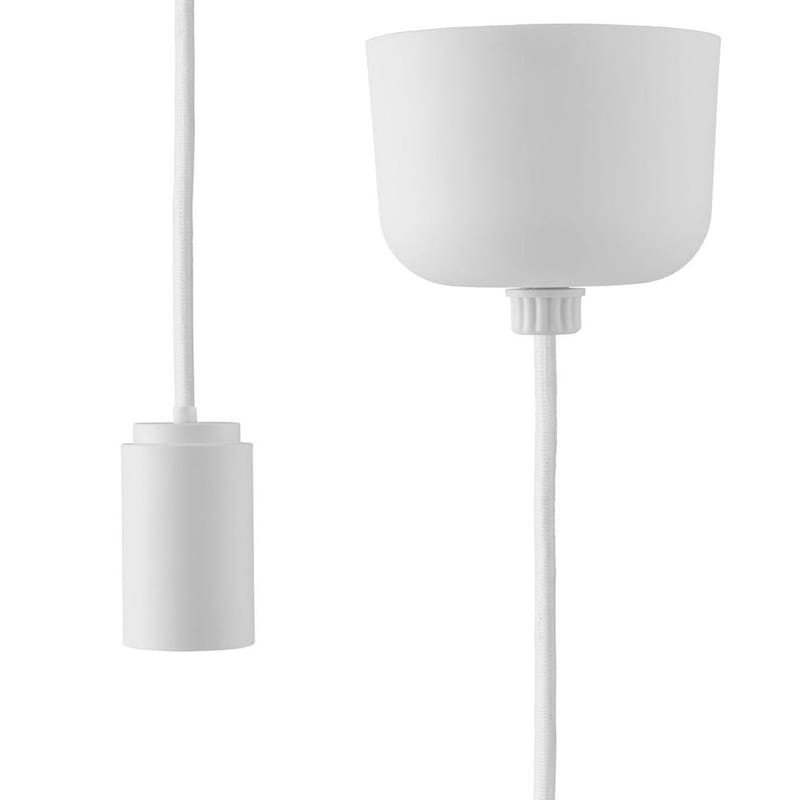 Luminaire - Ampoules et accessoires - Accessoire  tissu blanc / Set électrique pour abat-jours Puff - Normann Copenhagen - Set électrique - Plastique, Tissu