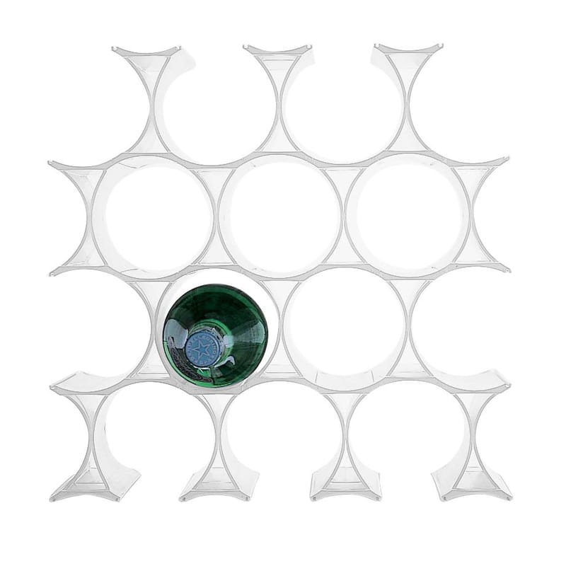 Tableware - Around wine - Infinity Bottle rack plastic material white - Kartell - White - Polypropylene