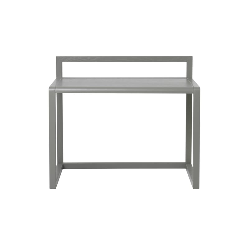 Möbel - Möbel für Kinder - Kinderschreibtisch Little Architect holz grau / Holz - L 70 cm - Ferm Living - Grau - Eschefurnier
