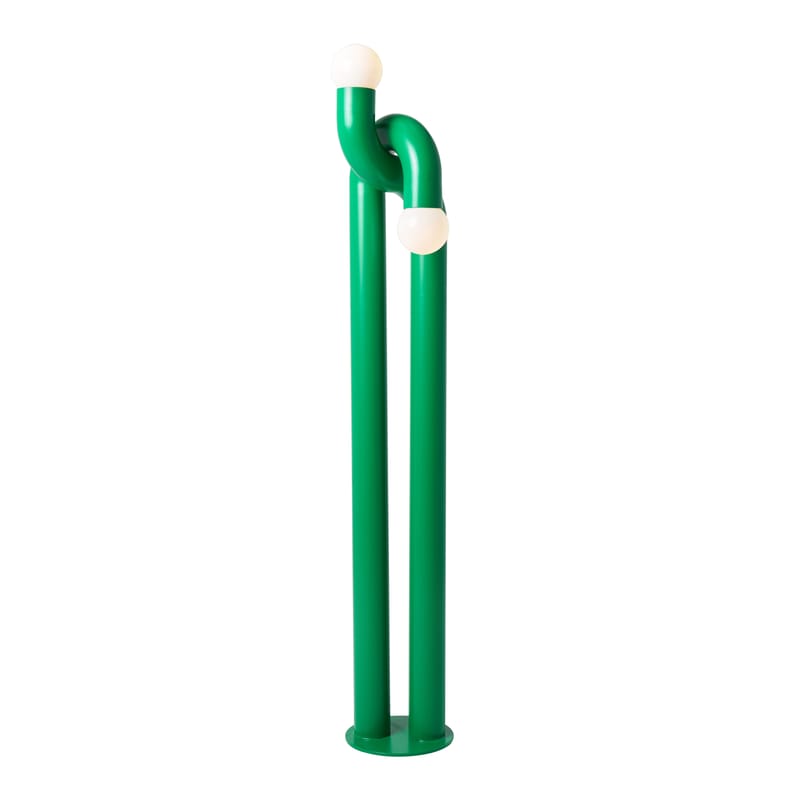 Luminaire - Lampadaires - Lampadaire Modulation métal vert / H 184 cm - Axel Chay - Vert - Acier laqué, Verre