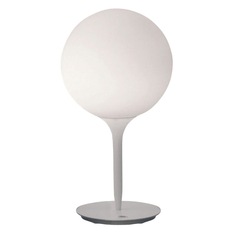 Luminaire - Lampes de table - Lampe de table Castore Tavolo verre blanc - Artemide - Blanc - Ø 25 cm - Résine thermoplastique, Verre soufflé, Zamac